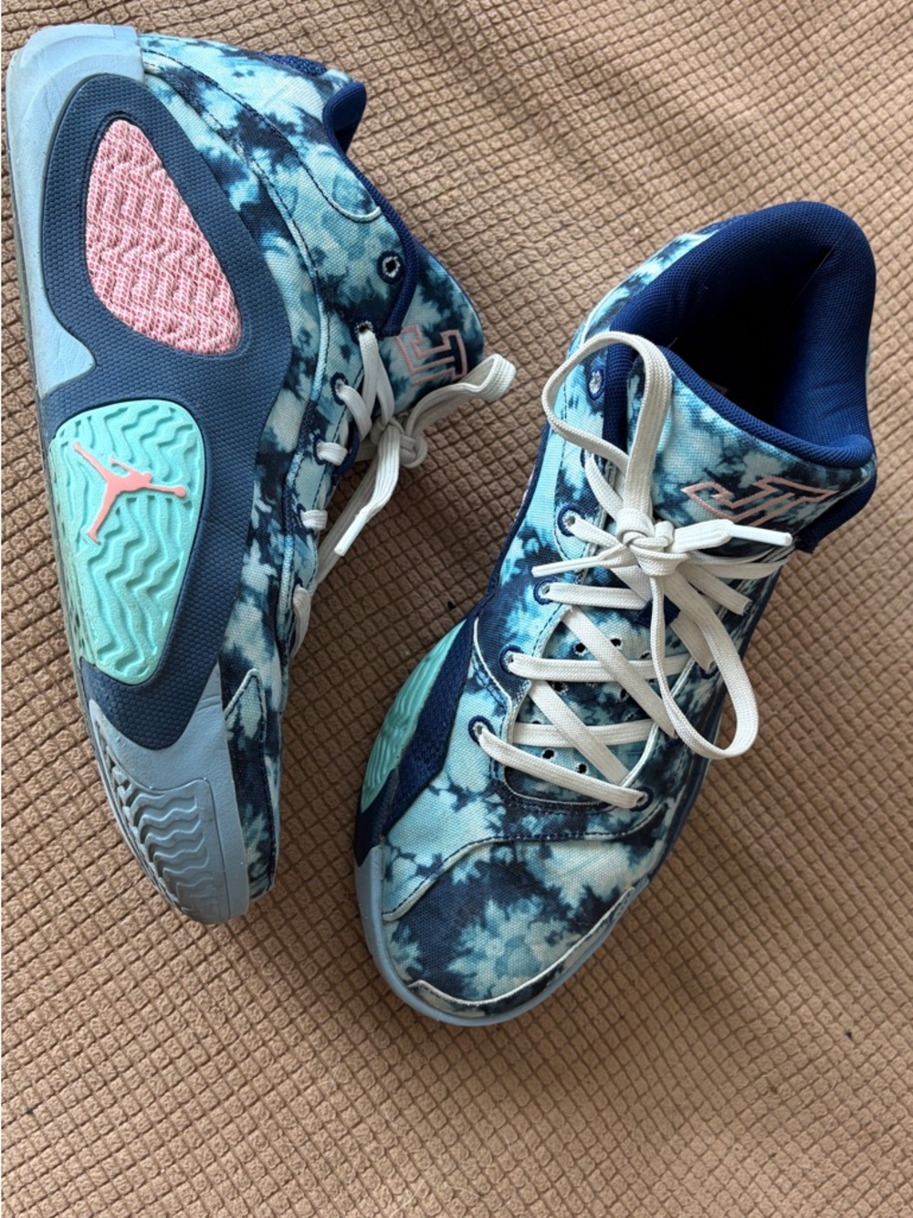 Jordan tatum t-Dye Basketball Shoes in Aqua & Navy men’s 9